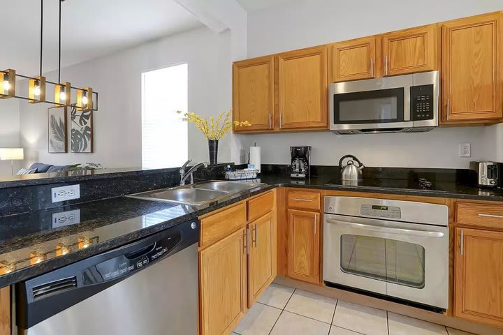 Cocina equipada en una casa