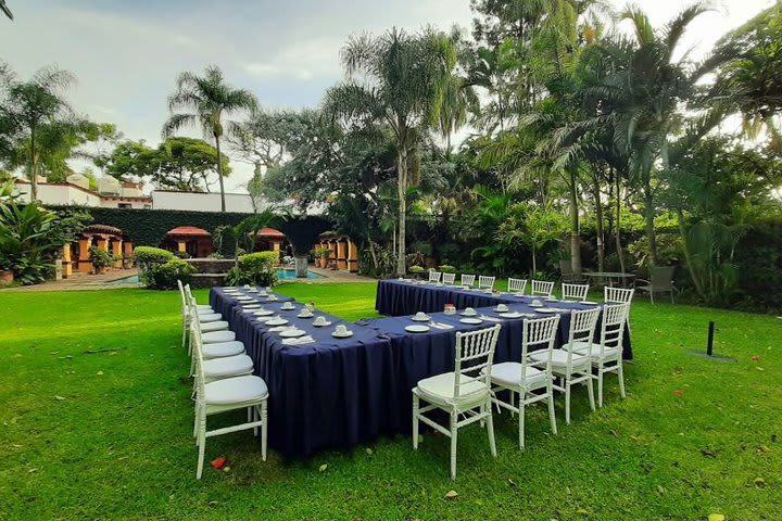 El jardín se ofrece para eventos