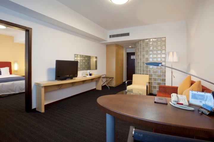 Habitación del hotel Holiday Inn Express en Shanghái