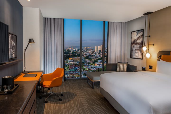 Some rooms offer city view