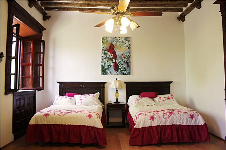 Suite del hotel Hacienda Tepich Casa Vargas