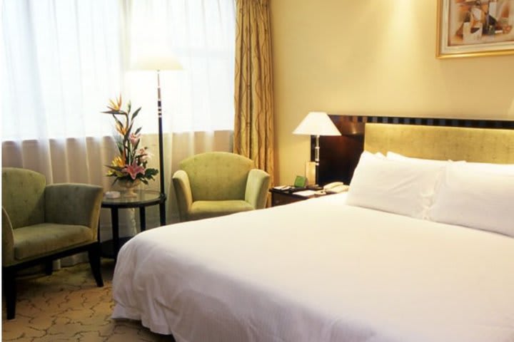 A superior room at Best Western Shanghai New Century in Shanghai, China