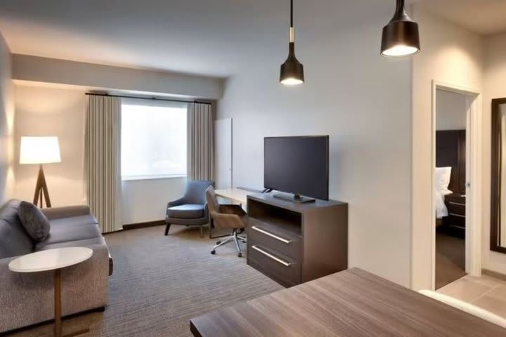 View of a suite with two bedrooms