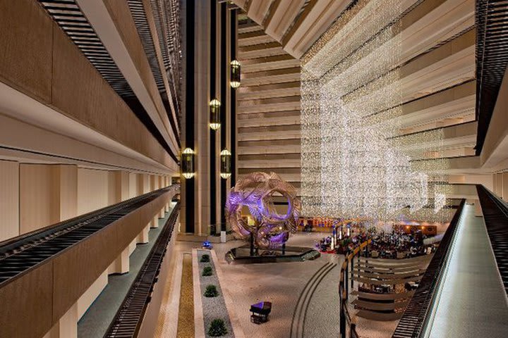 Atrium in the lobby at the Hyatt Regency San Francisco hotel