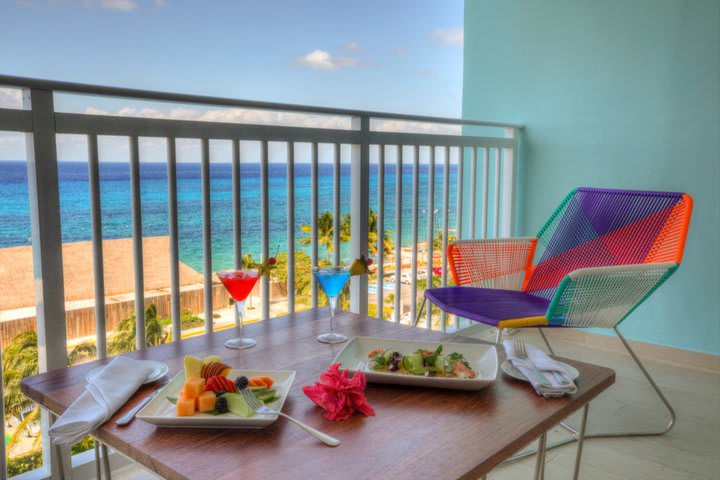 Room with balcony