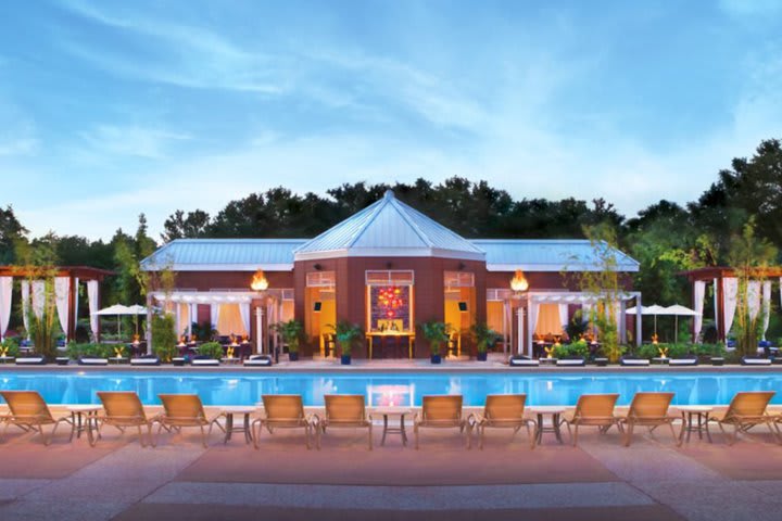 The resort has five pools