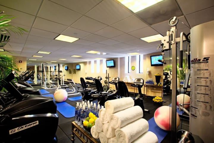 The Manhattan Club hotel has a fitness center