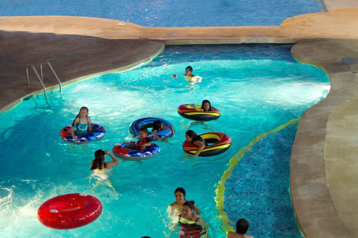 Children's activities in the pool