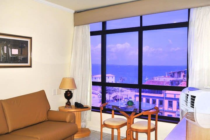 Guest room with view to the city at Marazul Hotel Salvador