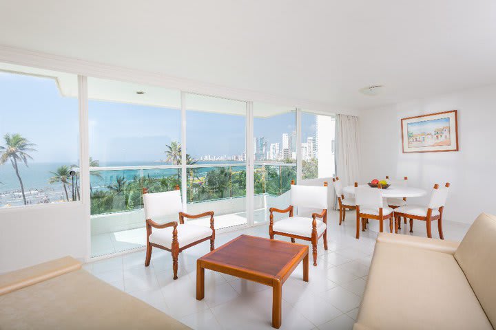 Sitting area in the classic suite