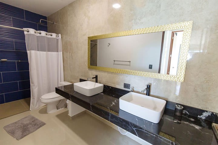 Interior de un baño privado