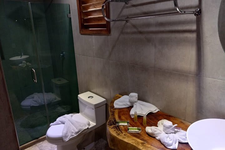 Vista de un baño privado