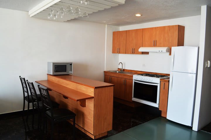 Kitchen in a room