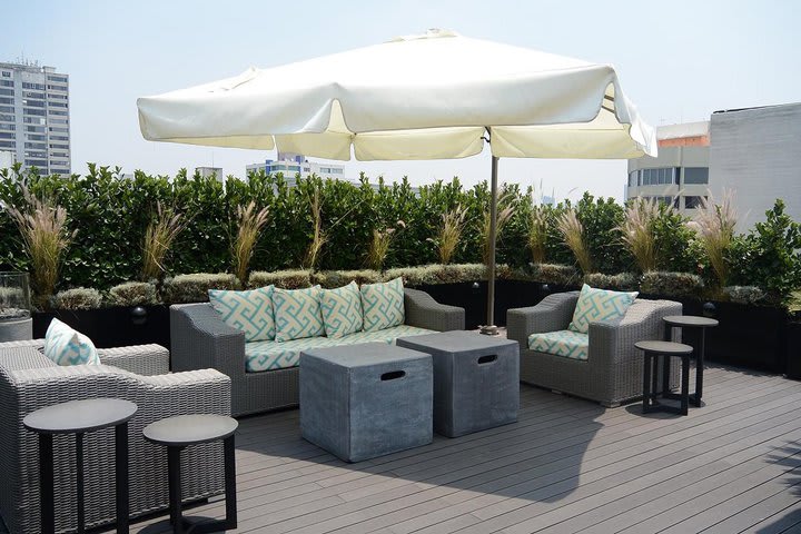 Sitting area on the roof