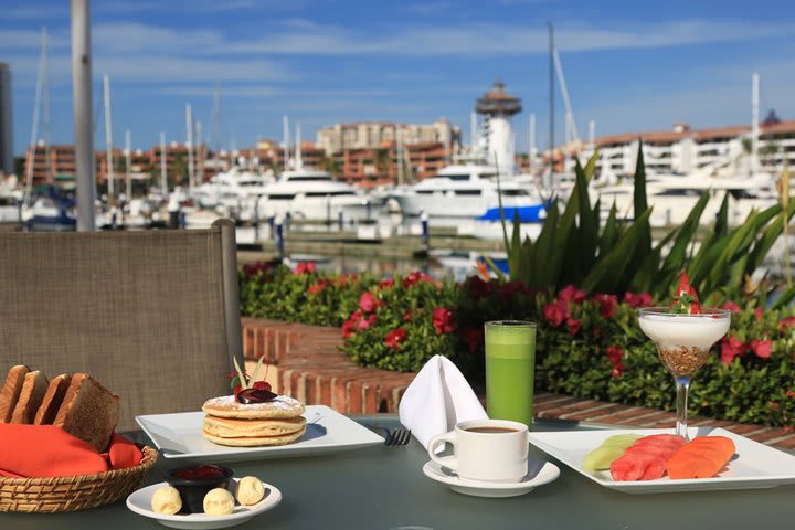 The restaurant has a terrace