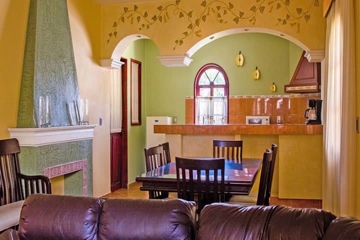 Dining area and kitchen