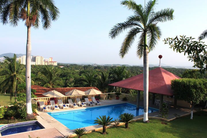 Vista de la piscina