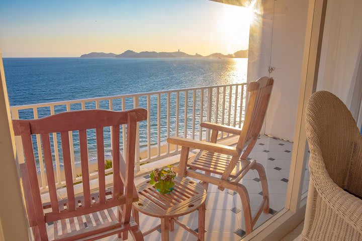 Balcony with chairs