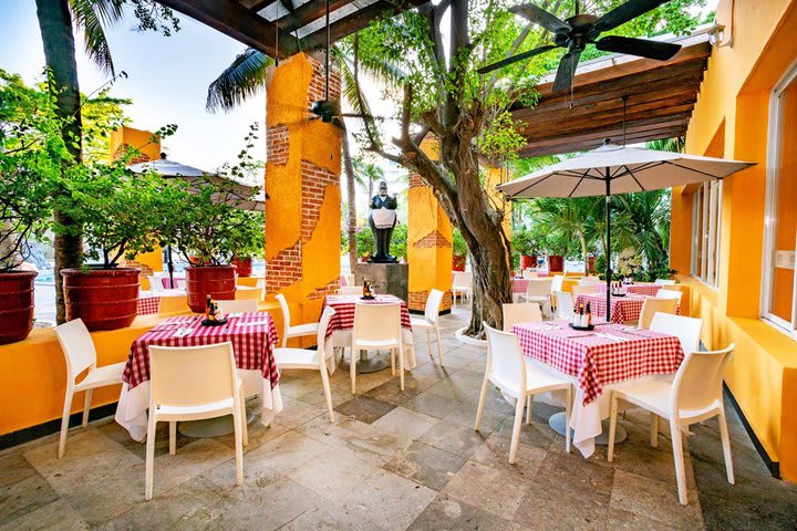 Terrace of the Dos Lunas restaurant