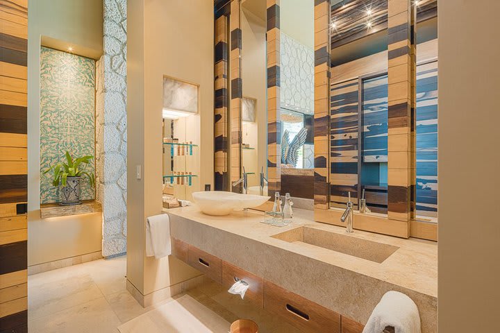 Private bathroom of a Suite with ocean view