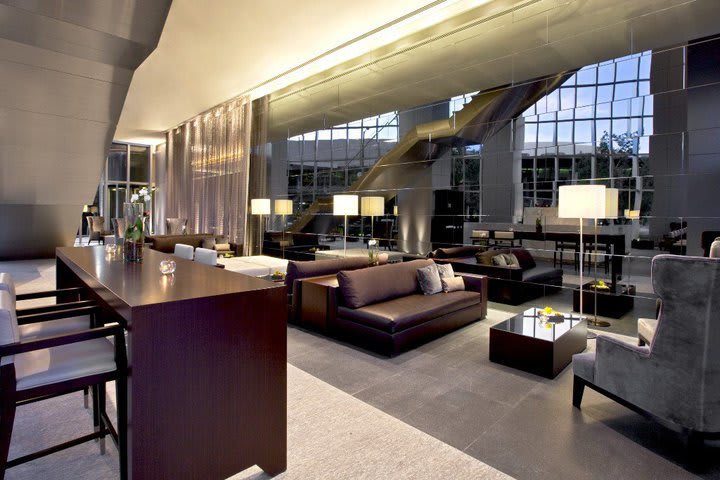 Sitting area in the lobby