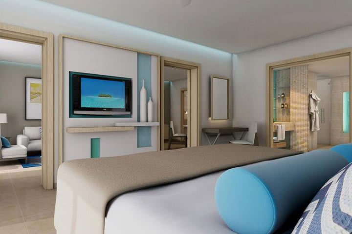 Bedroom in a suite