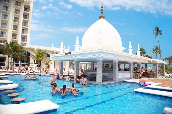 Bar in one of the pools