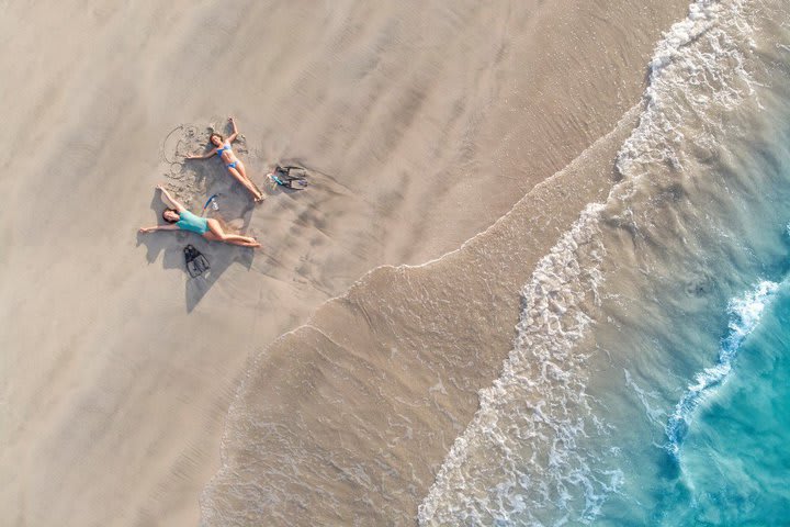 The beach at the hotel