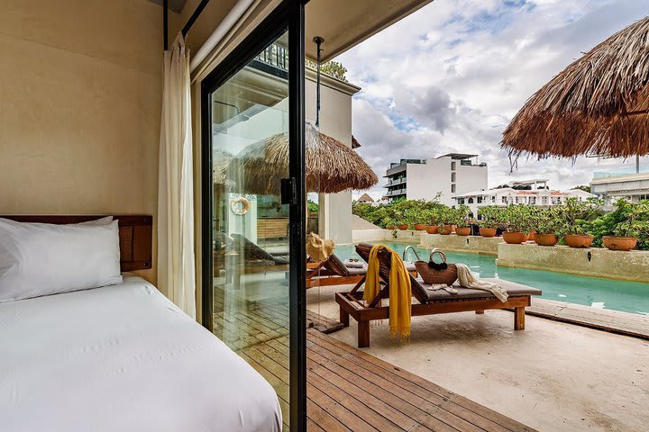 Superior double guest room next to the pool