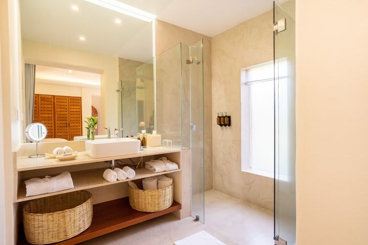 Private bathroom with shower