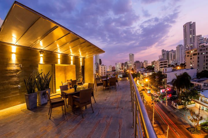 La terraza se puede reservar para eventos