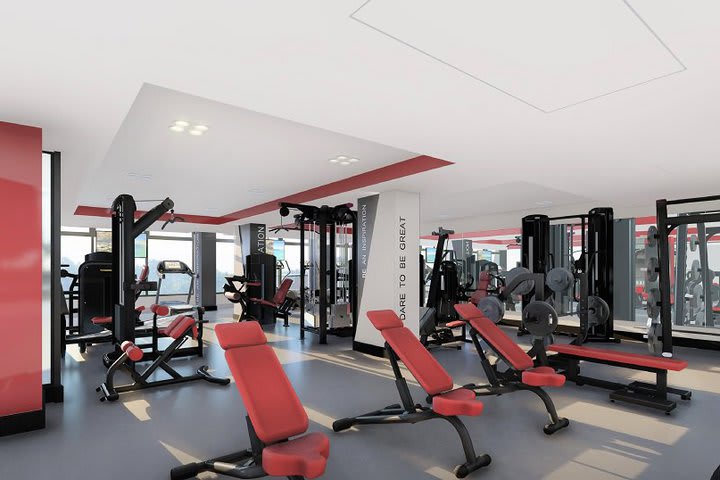 Fitness center (computer-generated image)