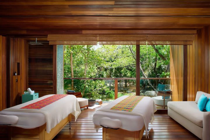 Treatment room in the spa