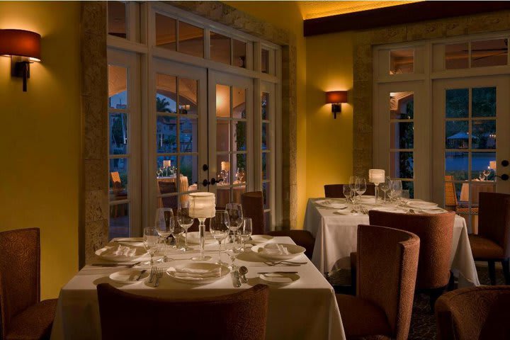 There is an Italian specialty restaurant at the Fisher Island Club hotel