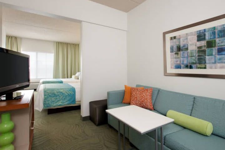 Suite with two beds at SpringHill Suites by Marriott Chicago Schaumburg