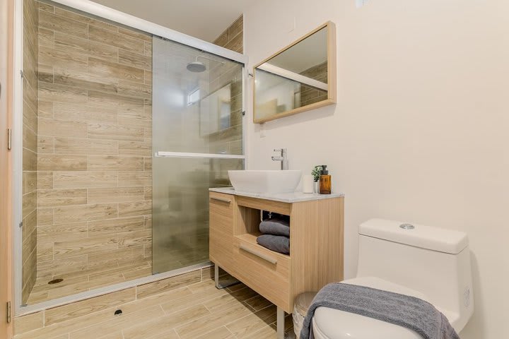 Baño privado de un Apartamento de 1 dormitorio