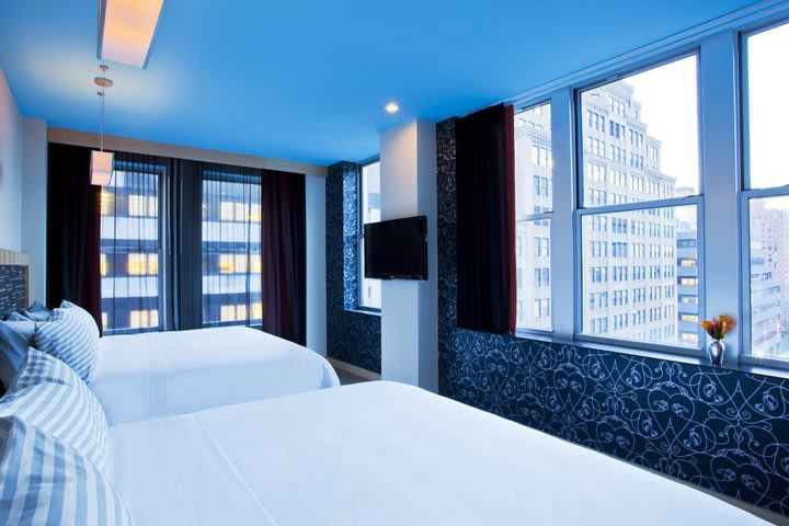 Habitación con vista a la ciudad en el hotel TRYP New York City