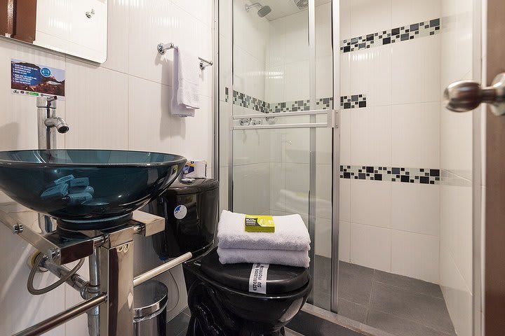 Guest bathroom with shower