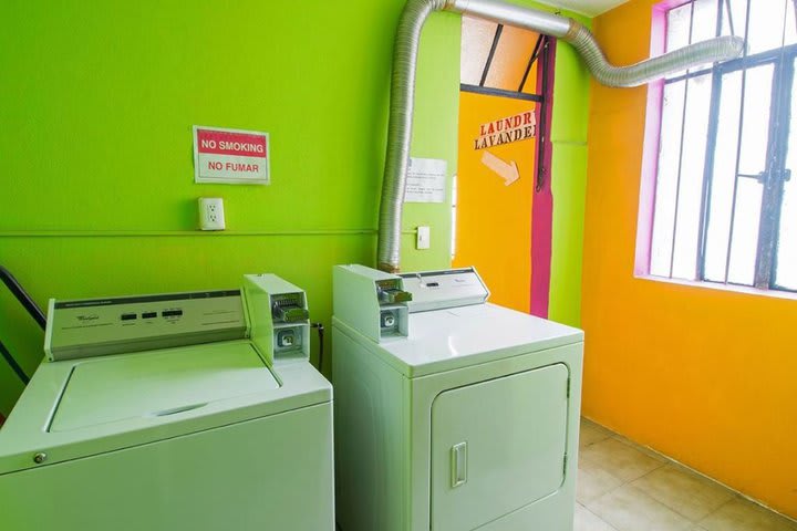 There is a self-service laundry at the hotel