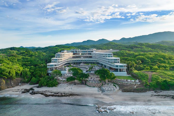 Aerial view of the resort