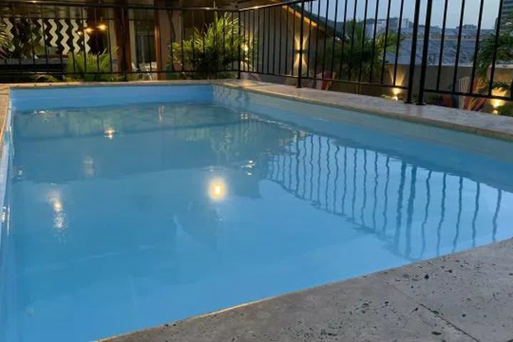 Piscina en la terraza