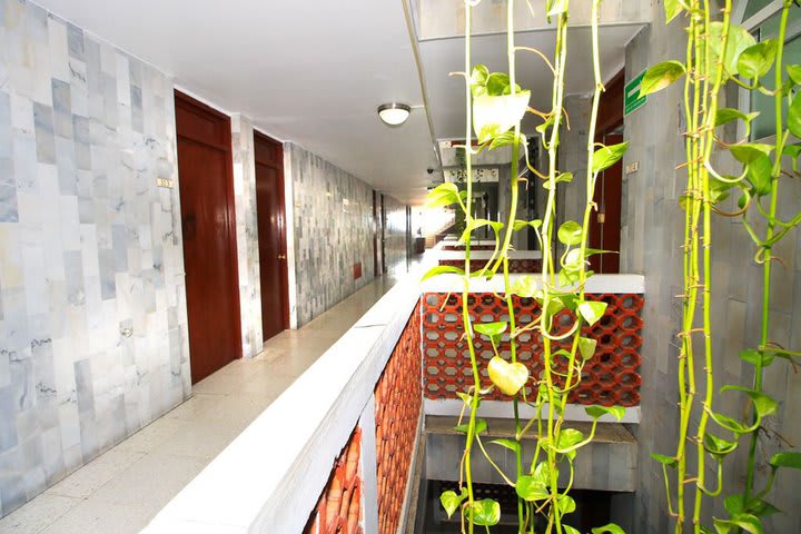 Pasillo de acceso a las habitaciones