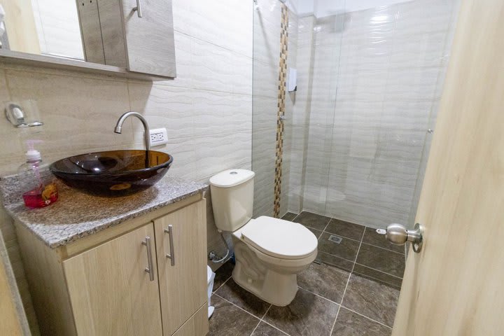 Interior of the private bathroom