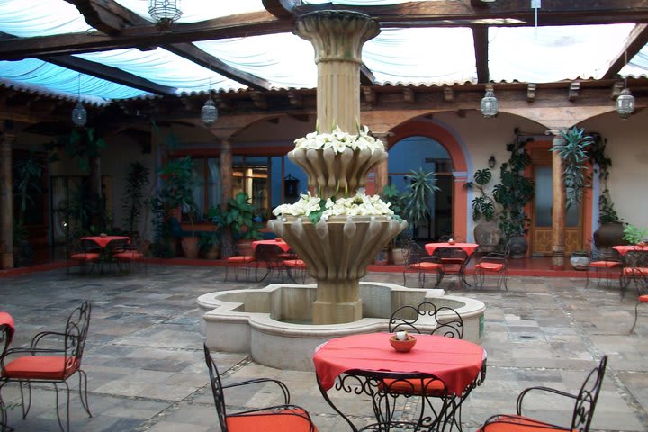 Terraza del hotel Diego de Mazariegos en San Cristóbal