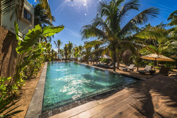 Pool at the beach area