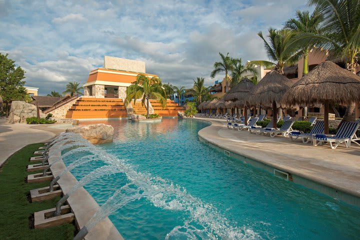 The hotel has adult-only and children pools