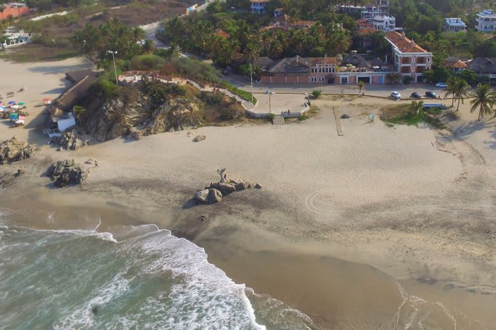 Aerial view of the property