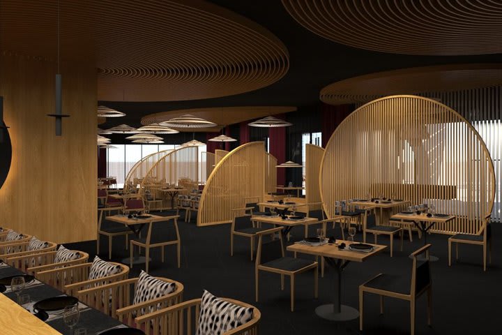 Himitsu Asian restaurant (computer-generated image)