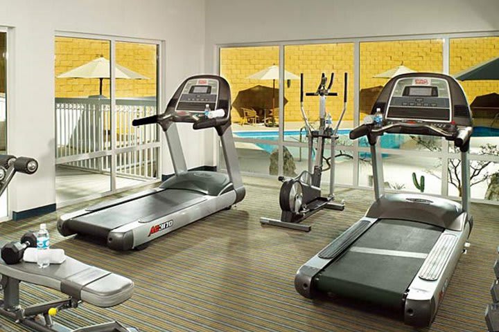 The hotel offers a fitness center