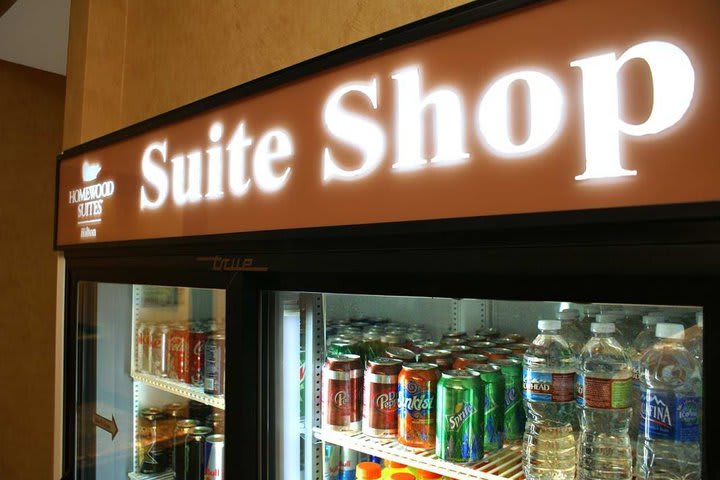 There is a convenience store at the Homewood Suites South Las Vegas, hotel in Henderson